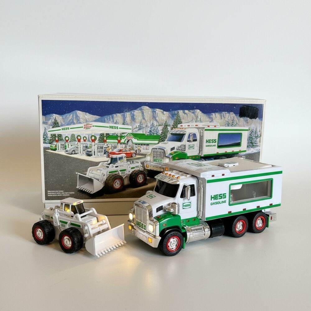 2008 Hess Toy Truck Front Loader-New in Box-NIB-Christmas Collectible-Light-Gift